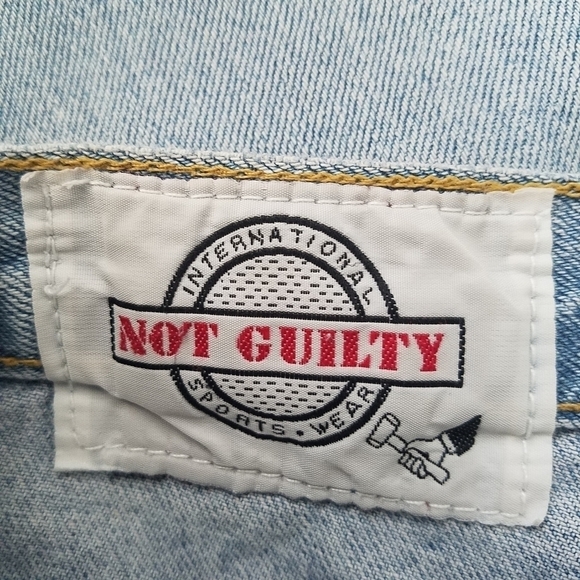 𝅺VINTAGE Not Guilty High Waisted Tapered Leg Mom Jean's Size Small - Picture 10 of 10